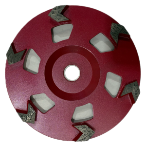 180mm 40/50# 6 LOW PROFILE Arrow Seg Cup Wheel